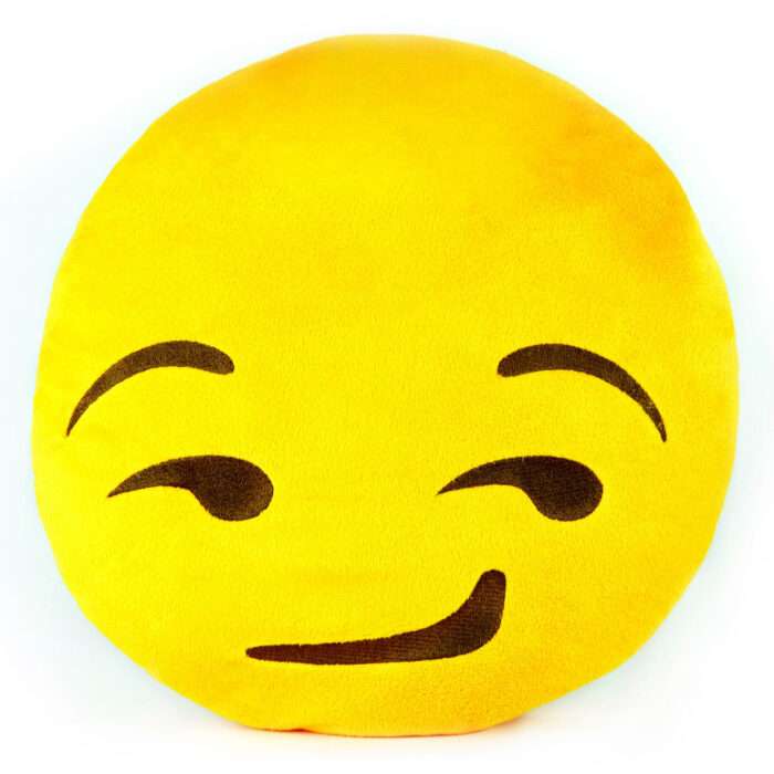 Smirk Emoji Pillow